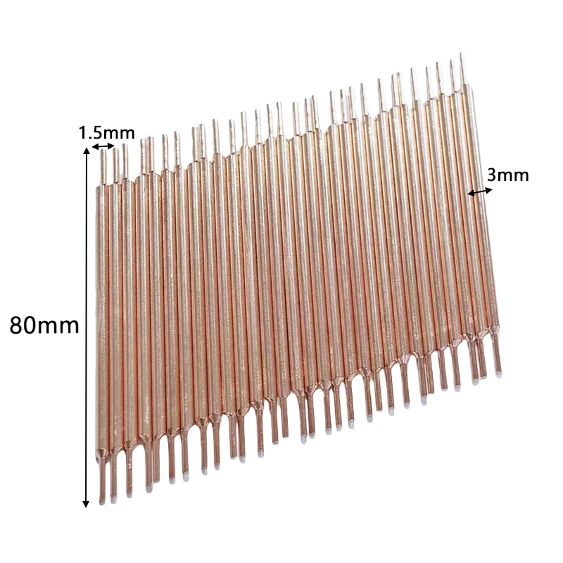 2pcs 3x80x1.5mm Lithium Battery Spot Welder Electrode Tip Welder Aluminium Oxide Copper Welding Needles Welding accessories