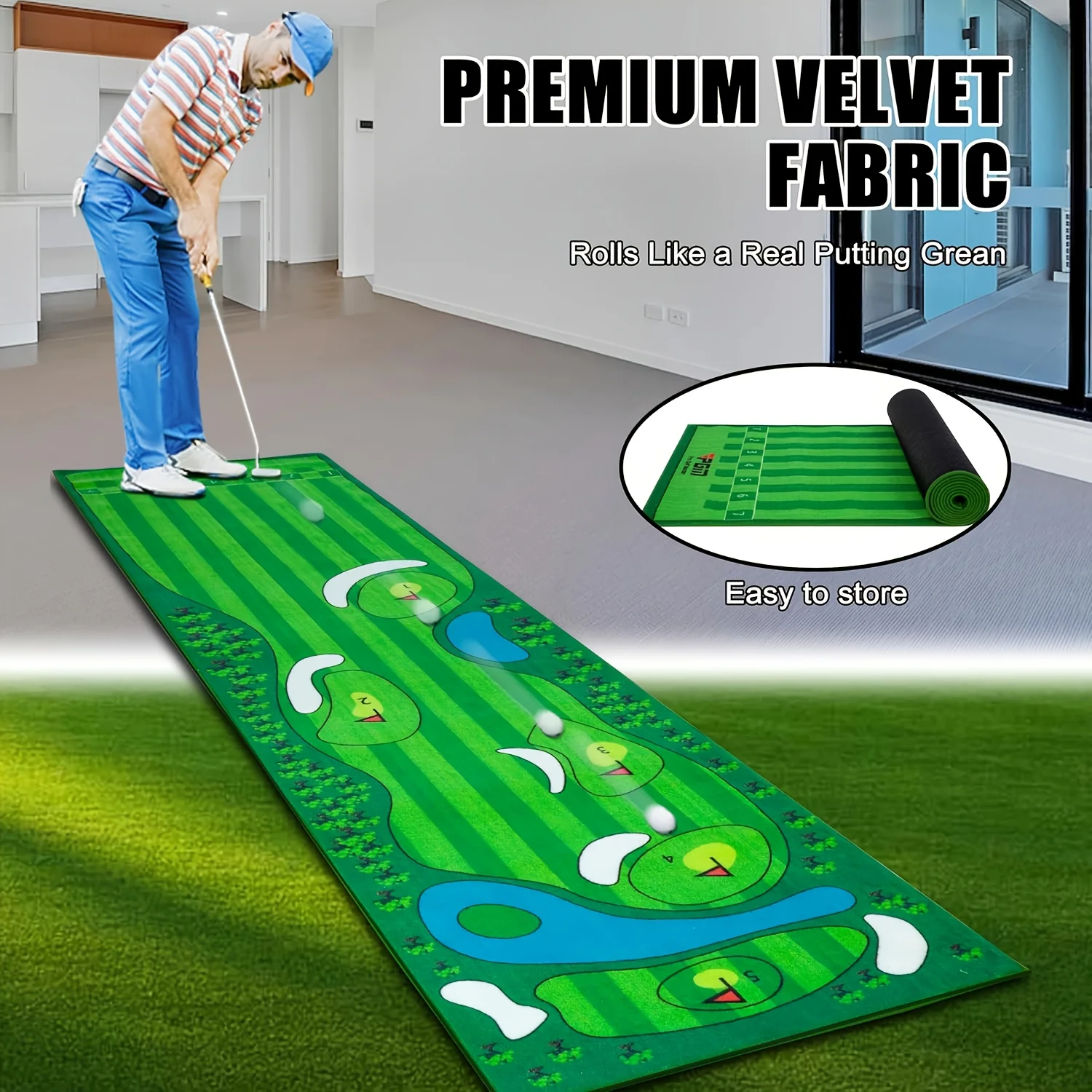 VIKAMA Indoor Mini Golf Putter - Golf Putting Mat recensie en prijs