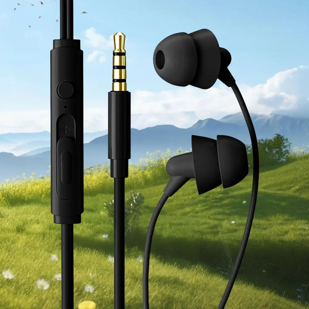 Stereo Earphone Wired Headphone High-quality Wired Earphone Headphone with Mic for Stereo Sound Distortion-free Line for Phone