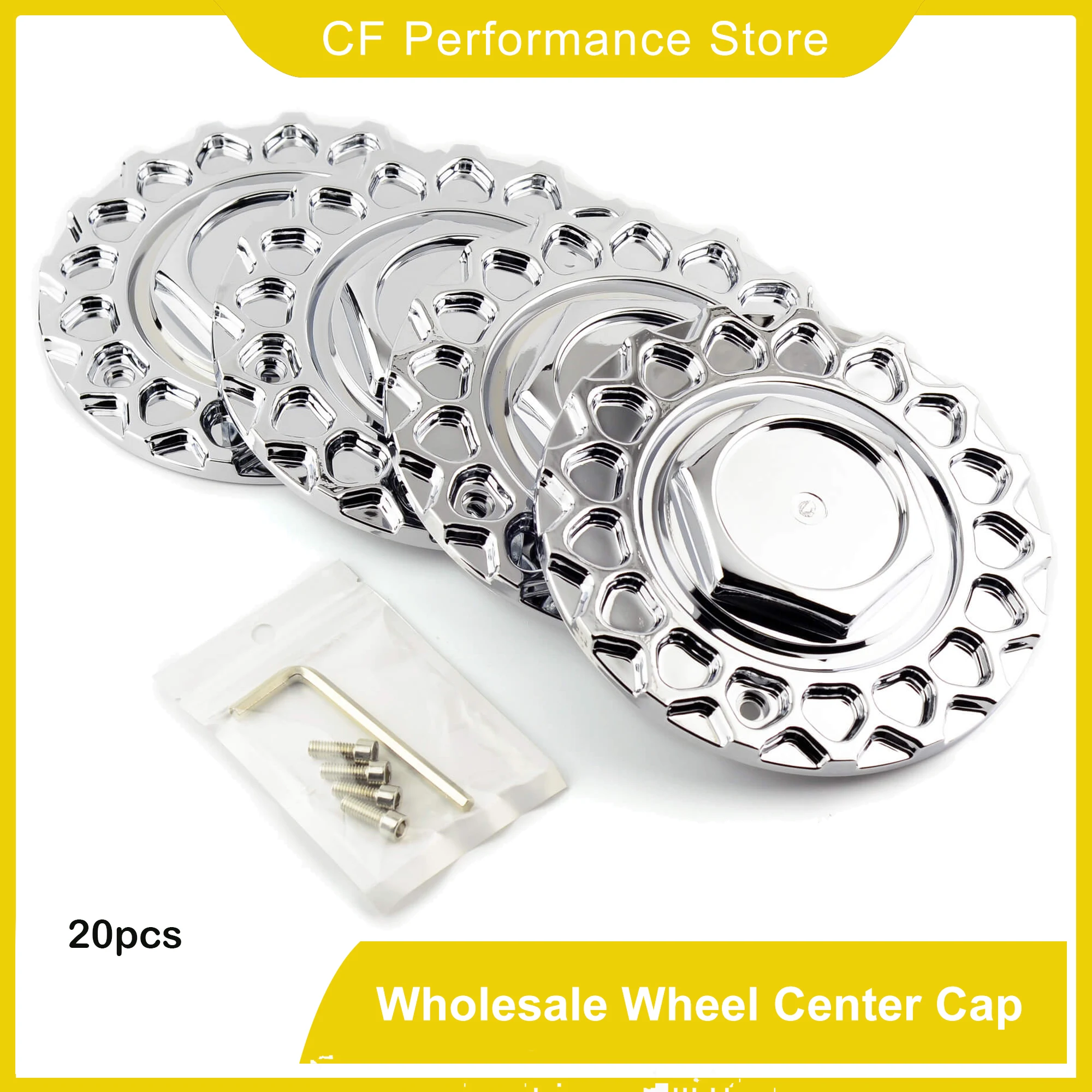 

20pcs 168mm 109mm RS STYLE 5 STR 606 AV05 002R Car Whee Center Cap For Rim Hub Cover 09.24.467 09.56.24.1 RS018 Auto Accessories