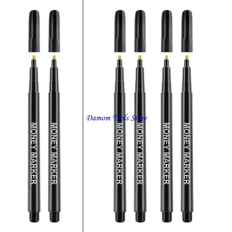 57BE 2/4pcs Reliable Bill Detection Pen Efficient Fake Currency Tester Essential Fraud Prevention Tool Accurate