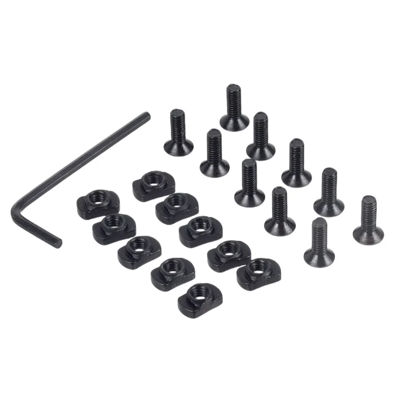

10 sets/set of screw and T-nut replacement kit for M4 M5 MLOK rail