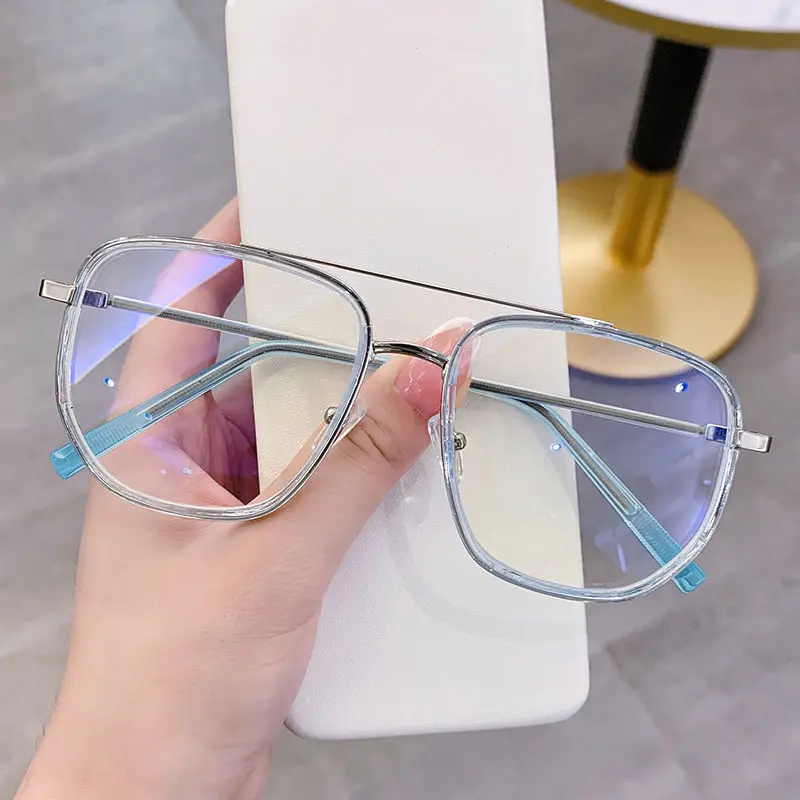 Ultraleichter Augenschutz, Anti-Blaulicht-Myopie-Brille, modische hochauflösende Anti-Strahlungs-Brille, 0 bis 600