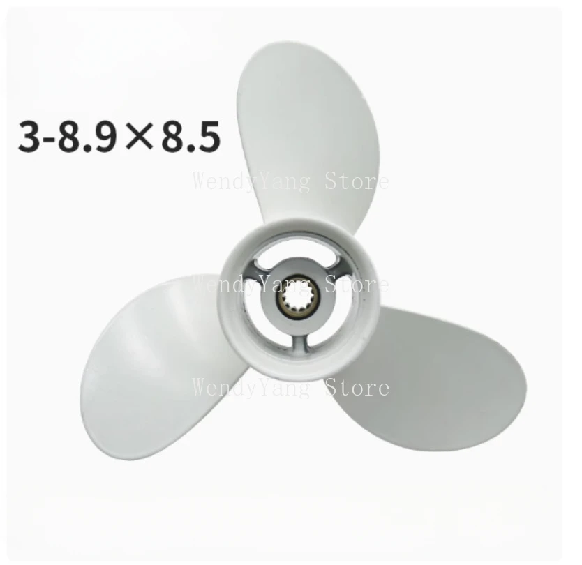 

3-8.9X8.5 Aluminum Propeller Fitfor Hangkai 2 Stroke 12HP Outboard Motor