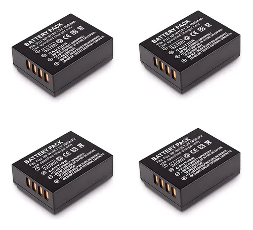 4x Np-w126 Mamen Battery For Fujifilm X-t3 X-t2 X-t1 X-t10