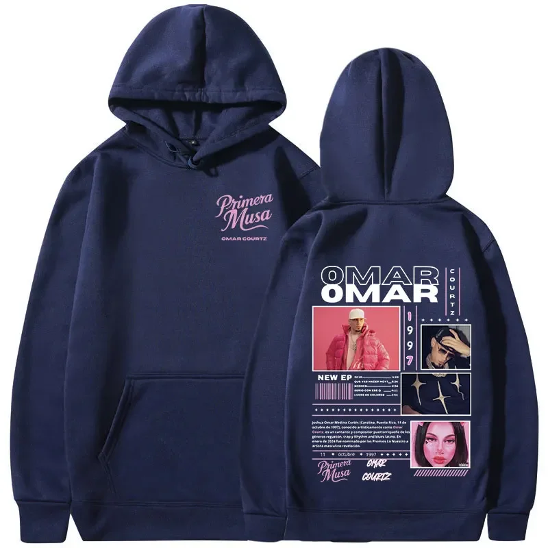 Omar Courtz Primera Musa Album Tour Merch men's hoodie Hip Hop Fashion Casual streetwear high quality hoodie #2