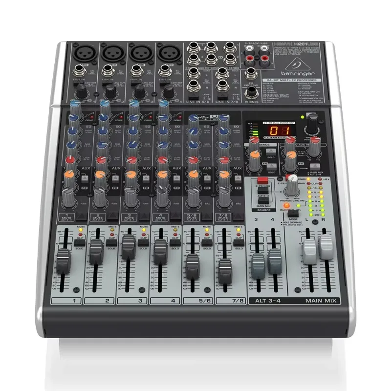 

Behringer Xenyx X1204 USB Analog Console 12 Inputs with Xenyx Mic Preamps & Compressors Preamps Pa Sound System Music Equipment