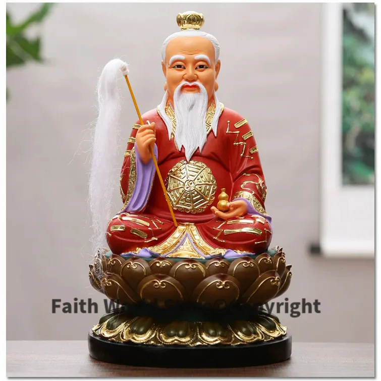 

30cm large Taoist Buddhism HOME Shrine efficacious protection Southeast Asia Gold plating TAI SHANG LAO JUN Lord Lao God statue