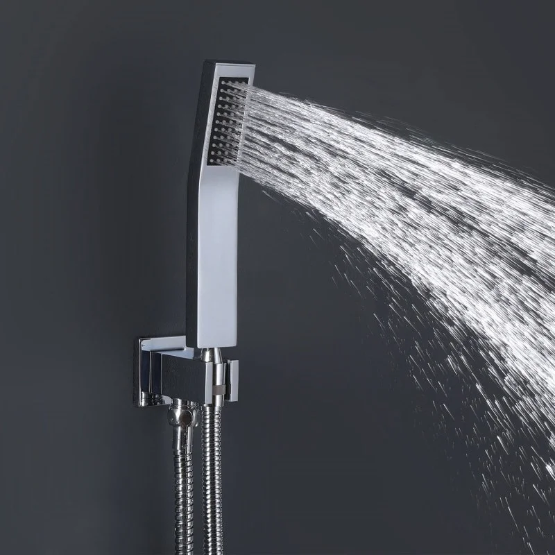 Brass handheld shower head black gold handheld shower head 100% pure copper shower head single function shower head accessories