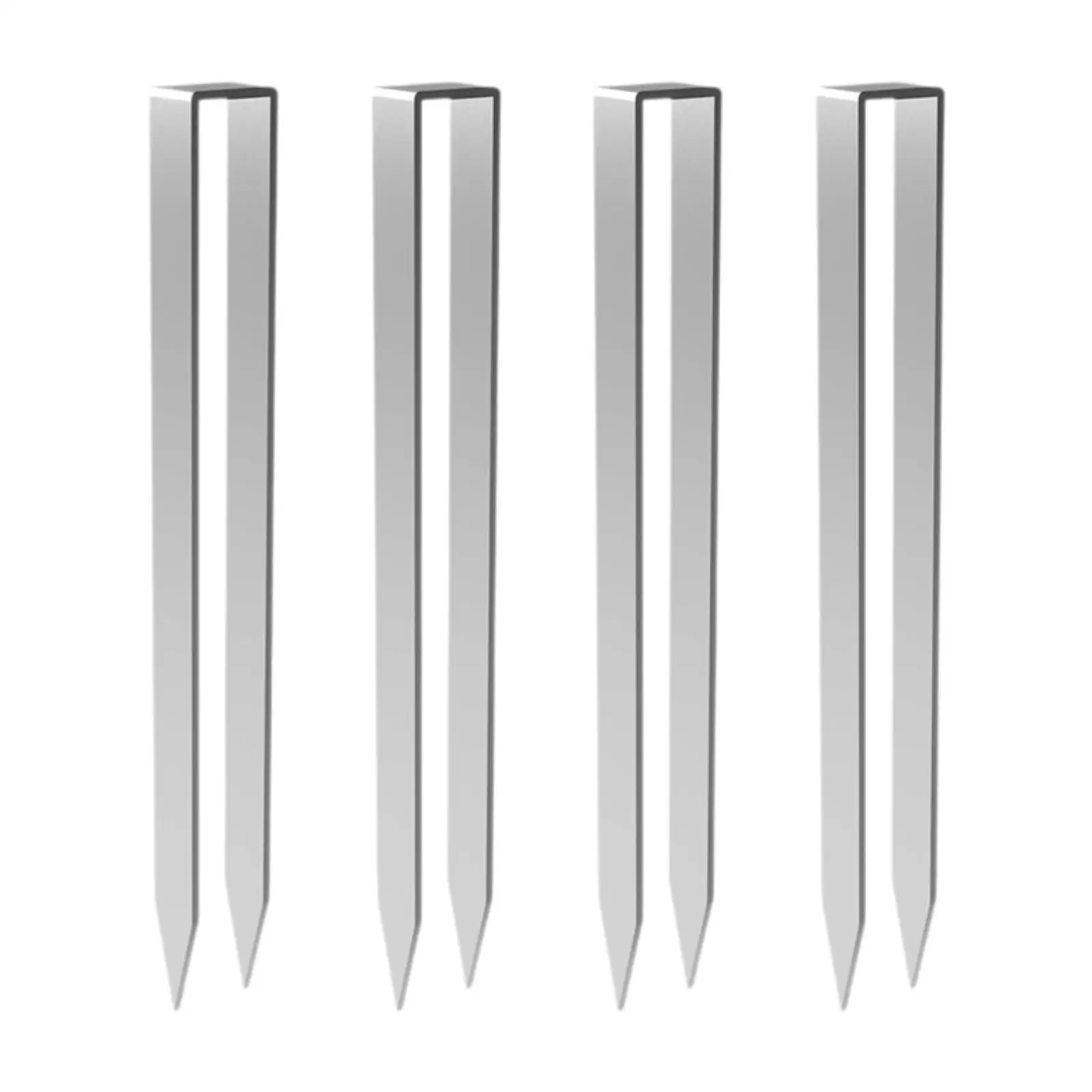 

4x Landscape Staples Ground Pegs Garden Stakes for Yard Backpacking Camping