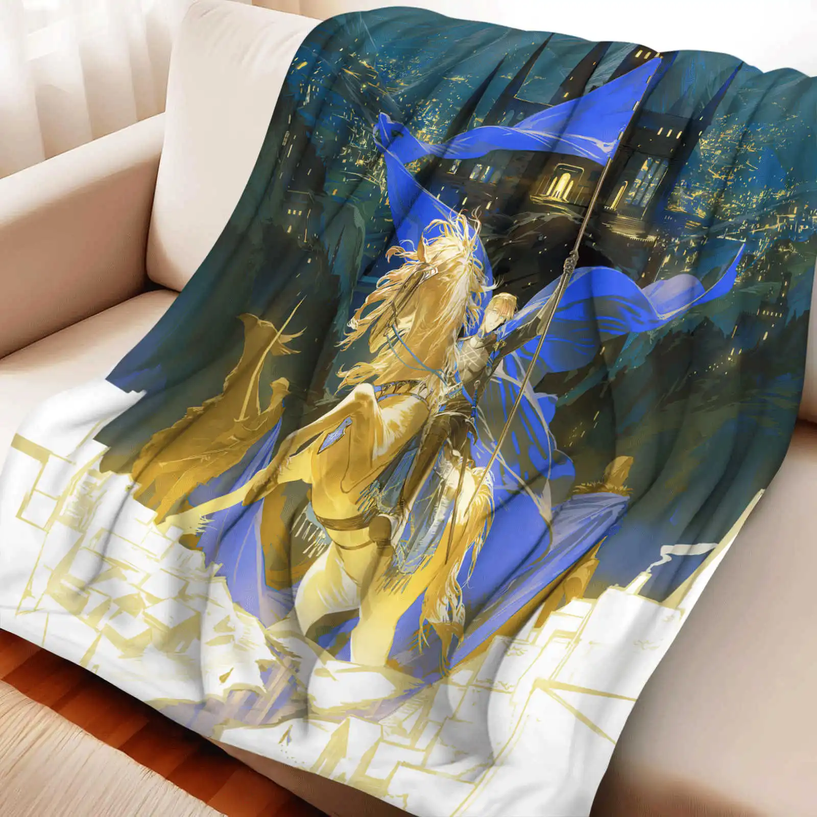 

Фланелевое одеяло с огненной эмблемой, супер теплое одеяло для гостиной, пикника, модное покрывало, чехол для дивана-кровати