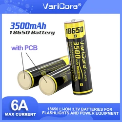 1-10PCS VariCore VC-1835 18650 3.7V Li-ion 3500mAh Lithium Battery Suitable For Flashlight with PCB Protection