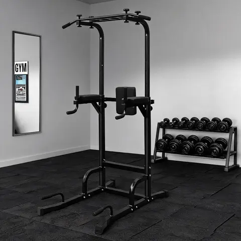 Power Tower Pull Up Bar Workout Dip station for Strength Training, Suitable for Home Gym Fitness