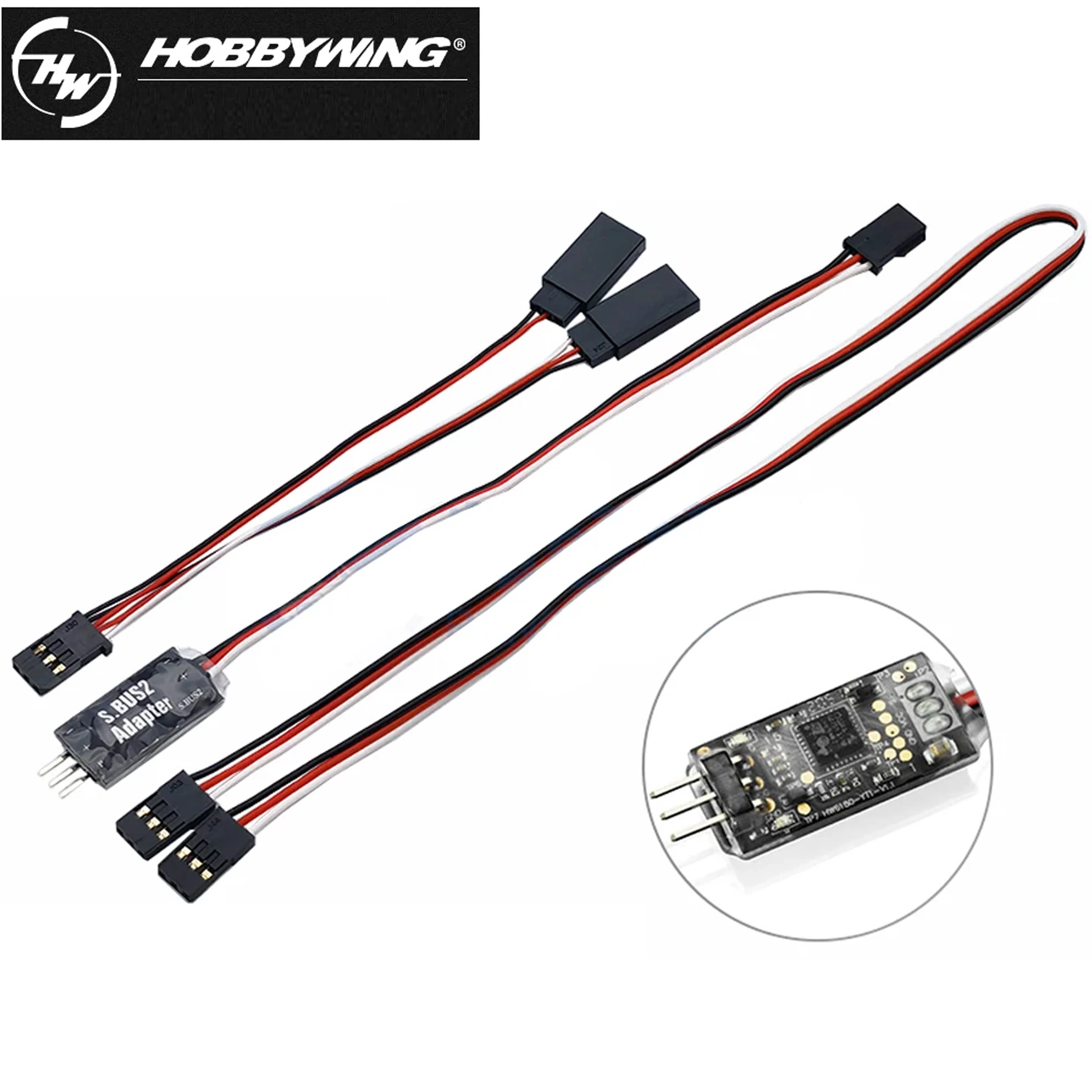 Hobbywing S.BUS2 Telemetry Adapter for Futaba Platinum V4/V4.1/V5 Aircraft ESC Drone Electronics Connector Plugs