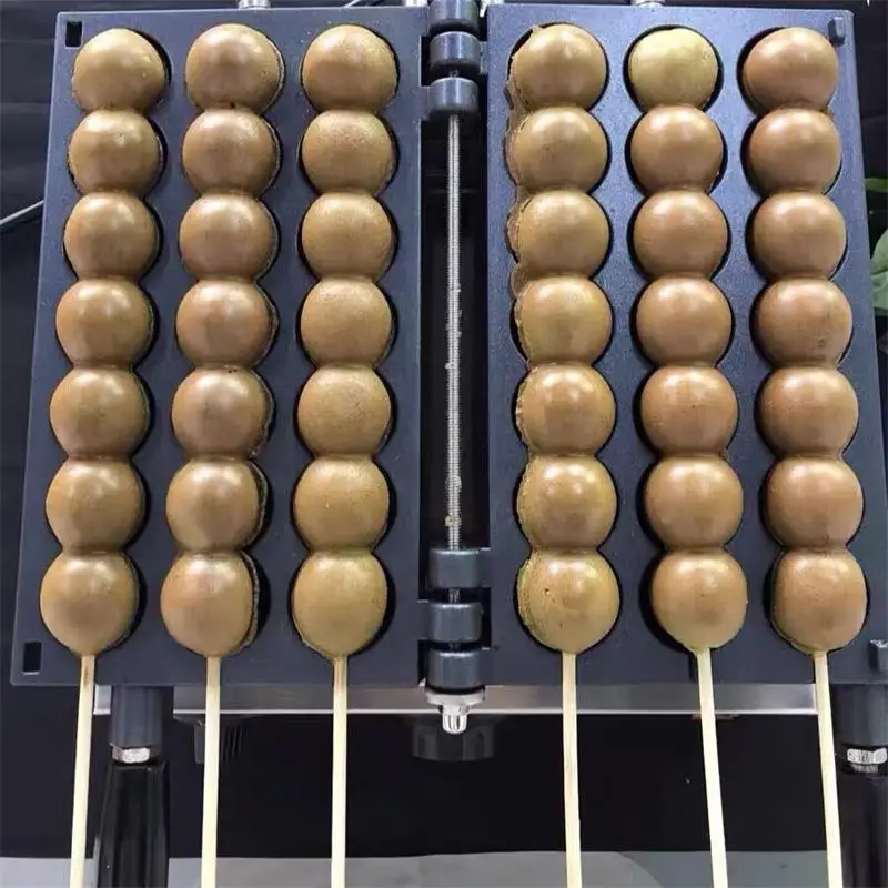 Commercial Electric Bubble Waffle Ball Skewer Maker Snack Processing Equipment