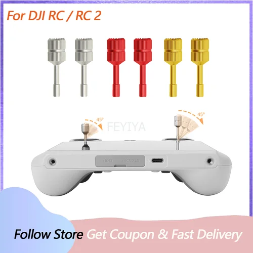 Joysticks para DJI RC 2/1/Mini 5 Pro/Mavic 4 Pro/Air 3S/Flip balancín de pulgar extendido reemplazar accesorios para drones