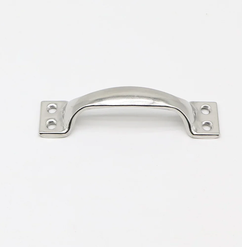 Stainless Steel Handle Arc Luggage Cabinet Drawer Wooden Door Old-fashioned Ordinary Simple