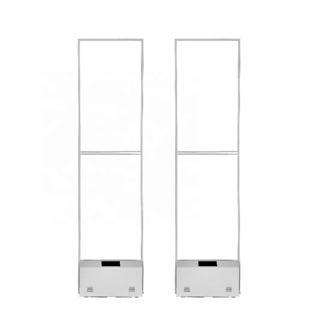 YRFD-T330 rf am eas sistema duplo acrílico anti-roubo portão de segurança eas alarme sensor de segurança 8.2mhz sistema rf antena eas