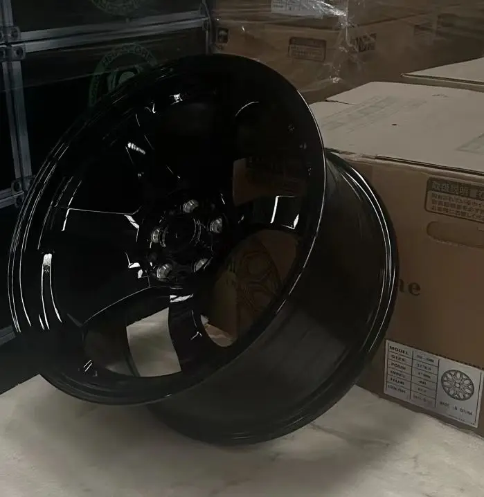 17 Inch 5x100 5x143.1 Cast Alloy Concave Wheel Rims Matte Black Ultra Black Sport Aftermarket Replica Wheels