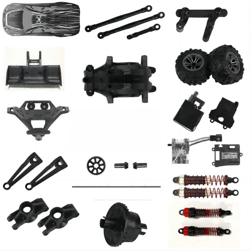 

9136 original parts car shell front and rear anti-collision tire shock absorber servo ESC differential main tooth 1