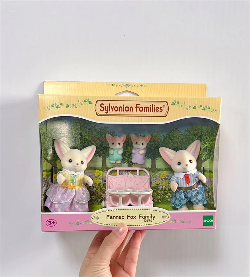 Hot Sylvanian Families Anime Figures Cute Baby Ternurines Figure Kawaii Rabbit Wide Eared Fox Persian Cat Family Girls Toys Doll