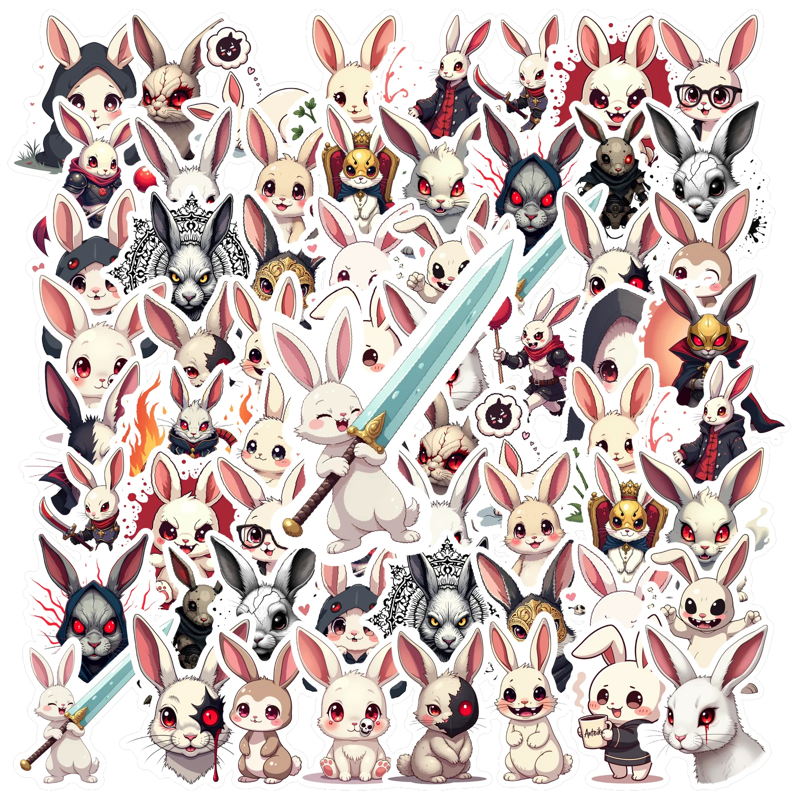 35pcs-100pcs Cute Cartoon Stickers Cartoon Adventure Stickers Stationery Stickers For Suitcase Fridge Phone Luggage