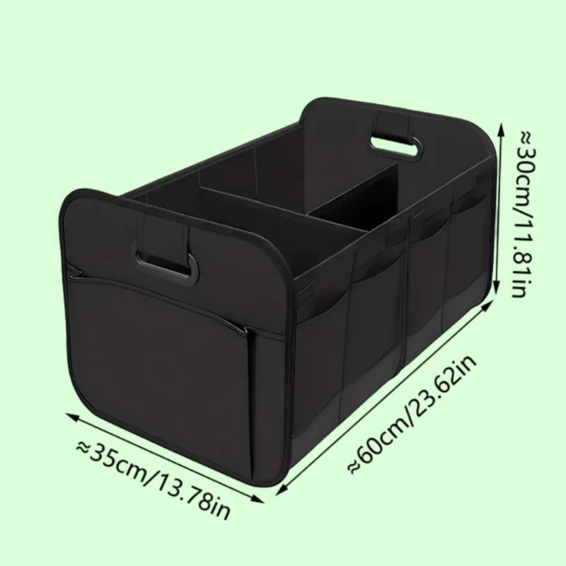 Multifunctional Collapsible Portable Car Trunk Storage Box Space-Saving Organizer for SUV Truck Camping - Easy to Use