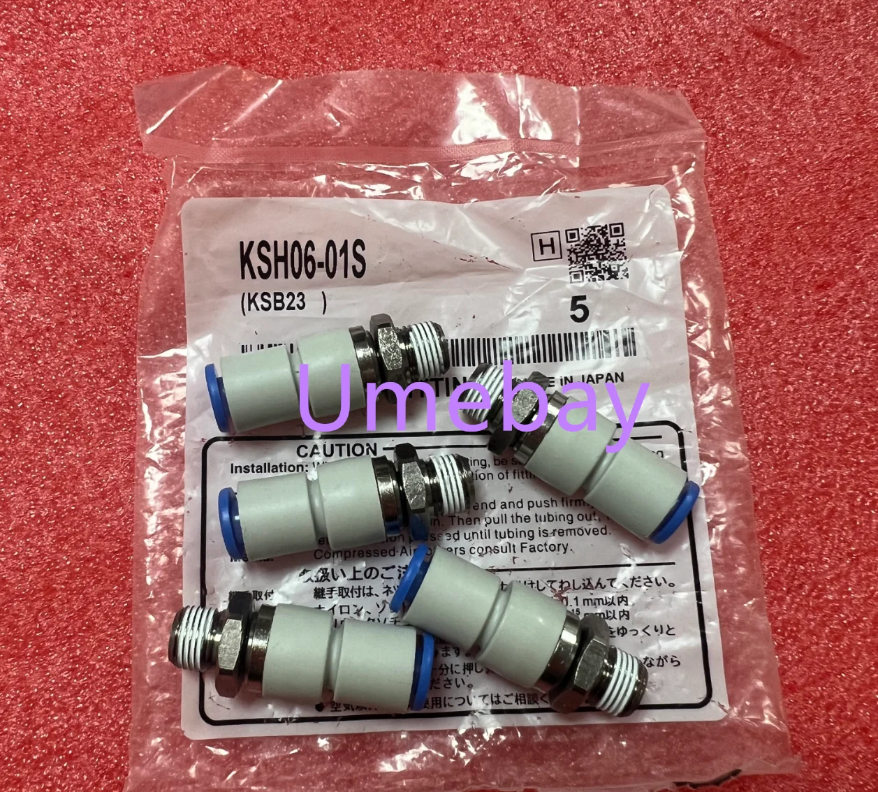 5 Pieces, (Straight Through) Connectors, KSH04-M5 KSH04-M6 KSH04-01S KSH06-M5 KSH06-M6 KSH06-01S KSH06-02S KSH08-01S