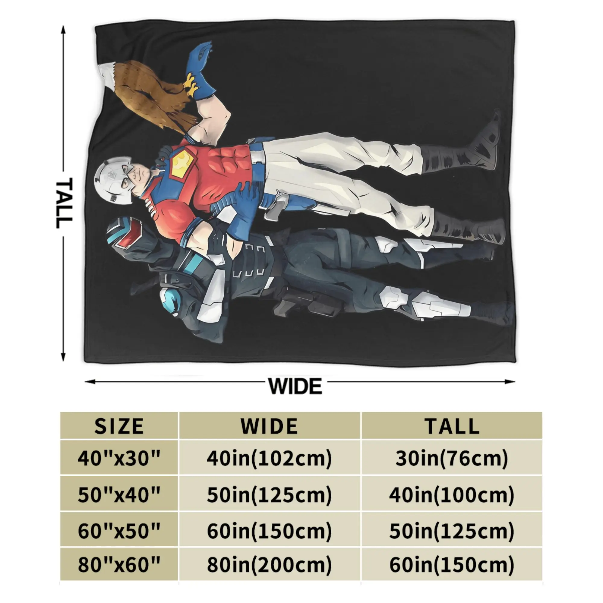 Vigilante صانعي السلام يقتبس بطانية سوبر الدافئة موضة أفخم رمي بطانية للأطفال غرفة المعيشة الفانيلا المفرش غطاء السرير #6