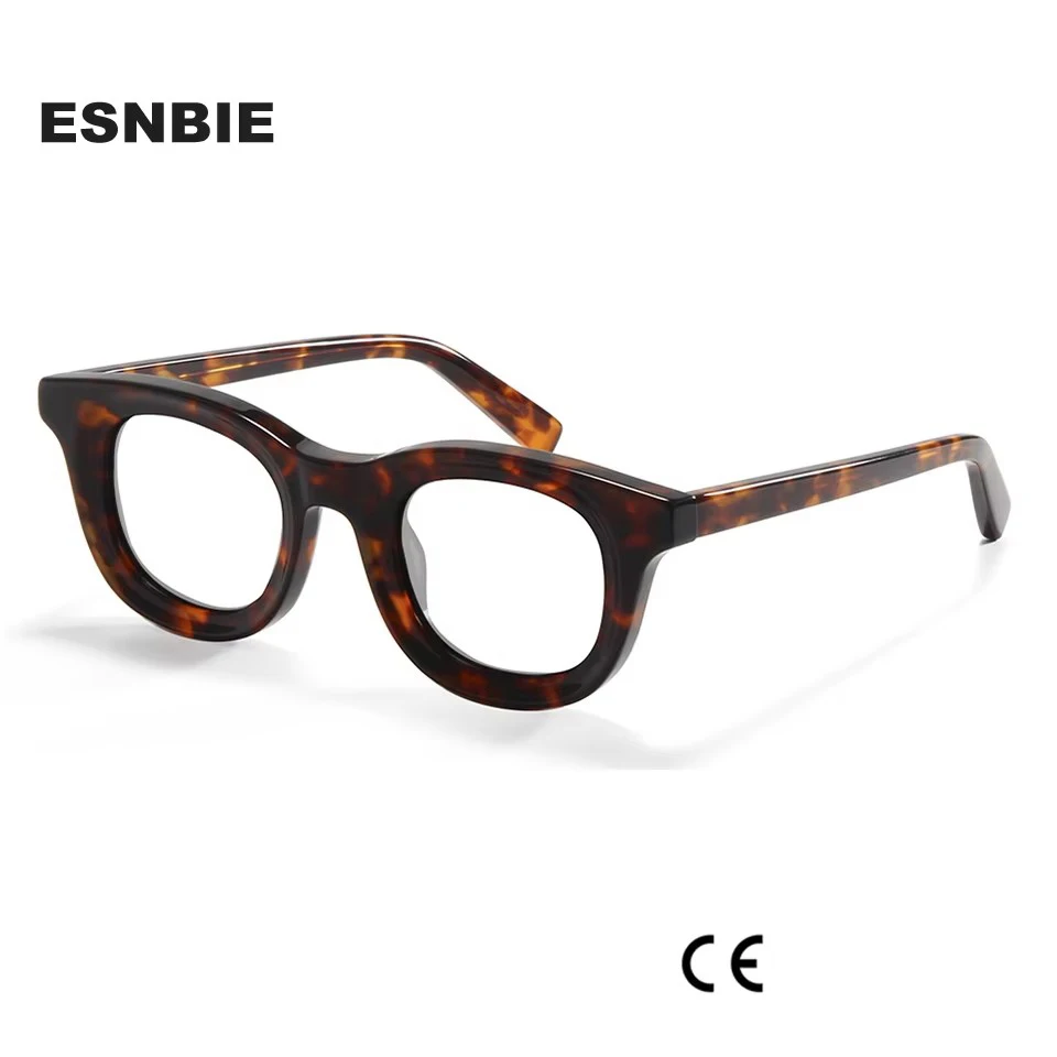 

Trendy Unisex Vintage Punk Round Acetate Glasses Frame Eyeglasses Men Women Optical Spectacle Prescription Eyewear Frames