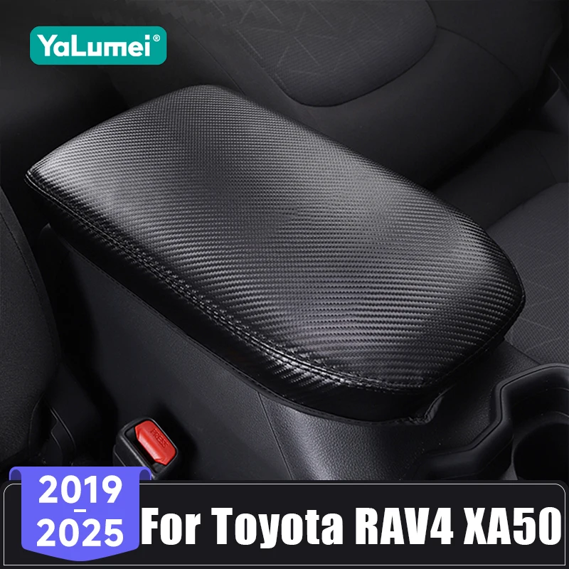 Für Toyota RAV4 XA50 Hybrid 2019 2020 2021 2022 2023 2024 2025 PU-Leder Mittelkonsole Armlehnen Aufbewahrungsbox Deckel Abdeckung Matte