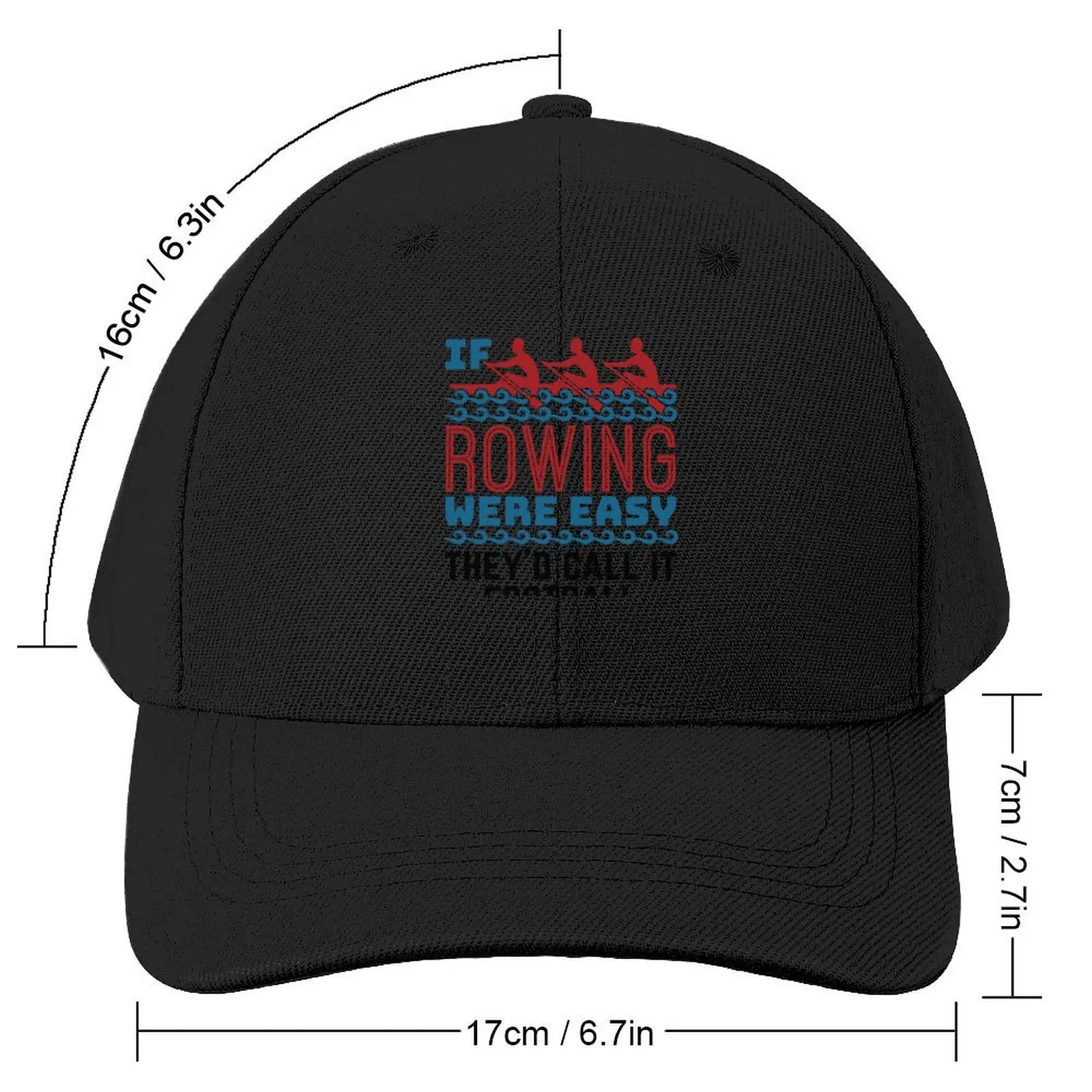 If Rowing Were Easy They'd Call It Football Baseball Cap Beach Vintage Trucker Hat Caps For Men Women's