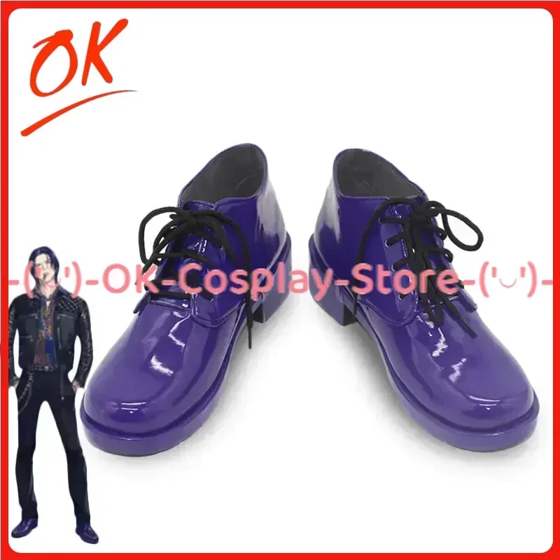 [Customized Size] Paradox Live Kanbayashi Yohei Cosplay Shoes Game Roleplay Costume Halloween Carnival Party Boots PU Leather