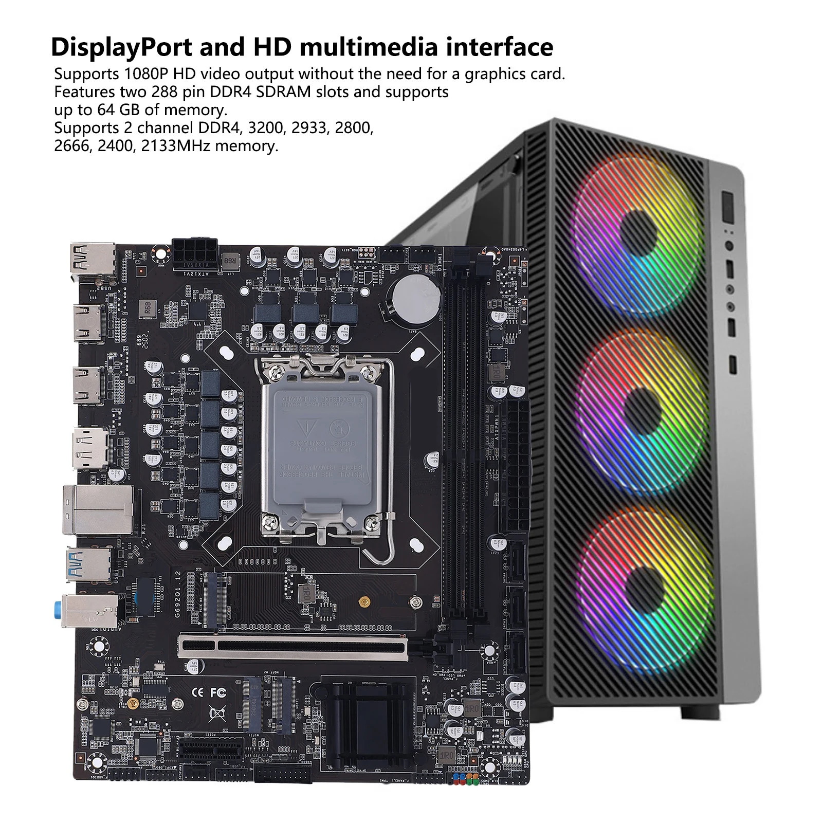 Płyta główna gamingowa, dwukanałowa DDR4, ATX, gniazdo M.2, 3x Serial ATA3.0 6Gb/s, dla LGA 1700, do wymiany.