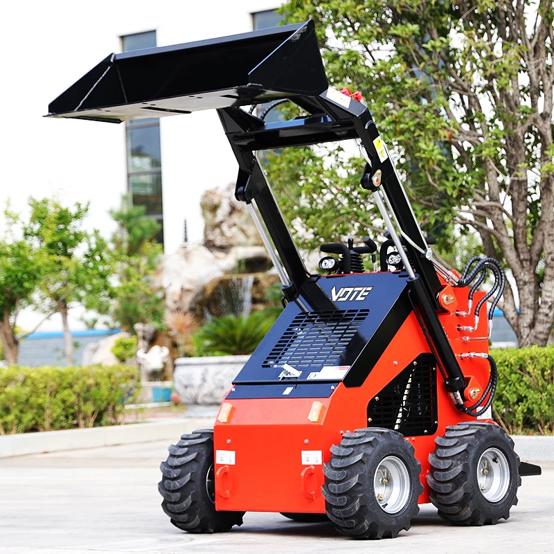 2023 plus récent!!! Petit chargeur frontal Skid Steer, mini chargeur de direction avec E27, Skidsteer Bagger, personnalisé