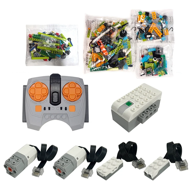 NIEUWE Upgrade 390 STKS WeDo Core Set Dual-Motoren RC Programma Robotics Ver 45300 WEDO 2.0 Bouwstenen DIY Educatief Speelgoed Gift