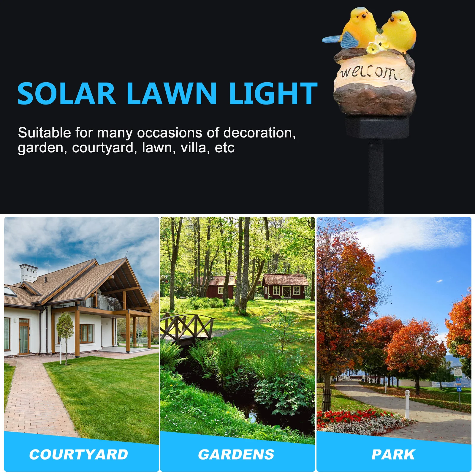 

Garden Stake Light Birds Solar Lawn Stake Light For Yard Outdoor Decorative Solar Lights For Garden Lawn Terrace