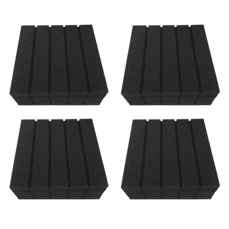 

24Pcs Recording Studio Soundproofing Acoustic Panels Foam Thick Sponge Light Weight Absorption Acoustic