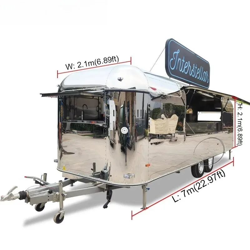 Mobile Breakfast Food Cart Egg Sandwich Coffee Vending Truck for Morning Street Catering Business