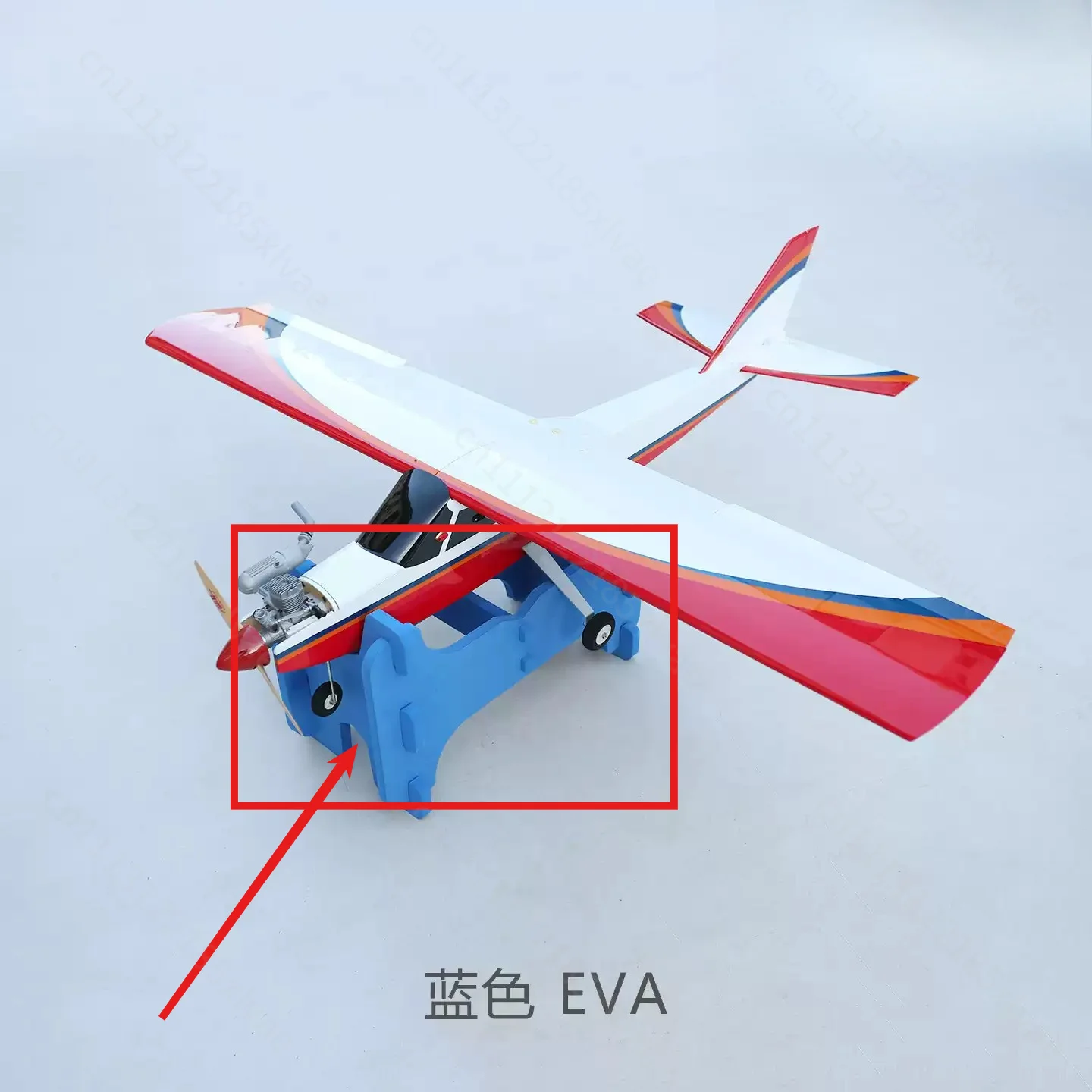 For V2 EVA Foam Airplane Model Sponge Stand Detachable Adjustable Jig Holder for RC Plane Testing & Display