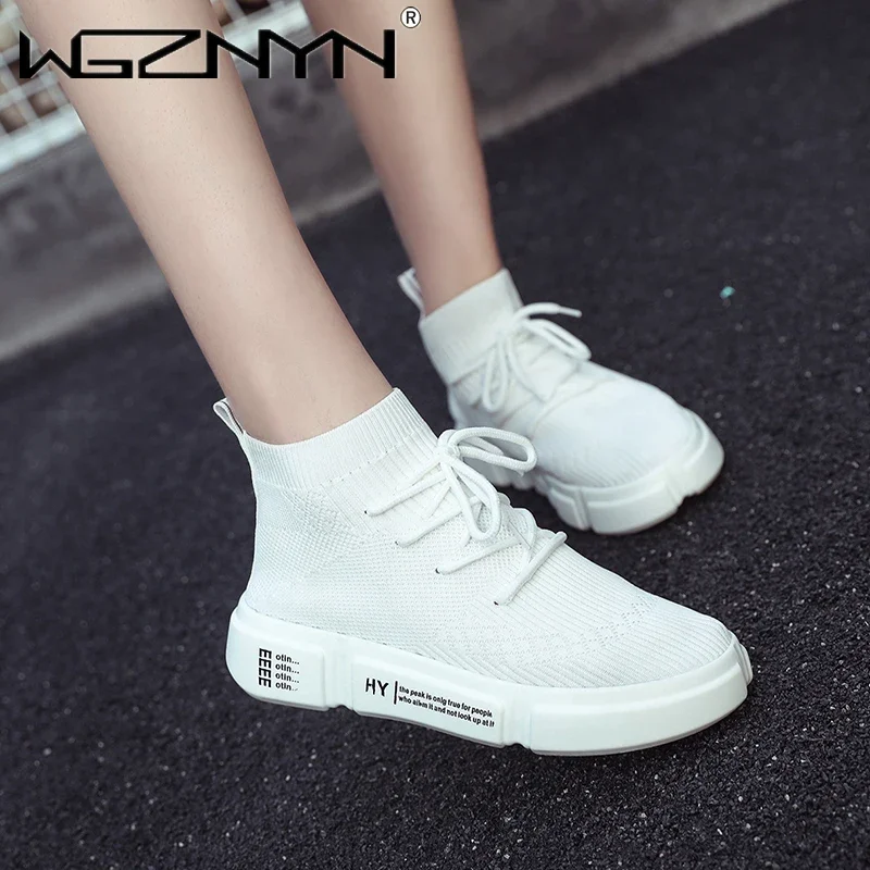 WGZNYN 2022 nowych kobiet platforma grube trampki Casual buty wulkanizowane luksusowy projektant kobiece modne trampki Chaussures Femme