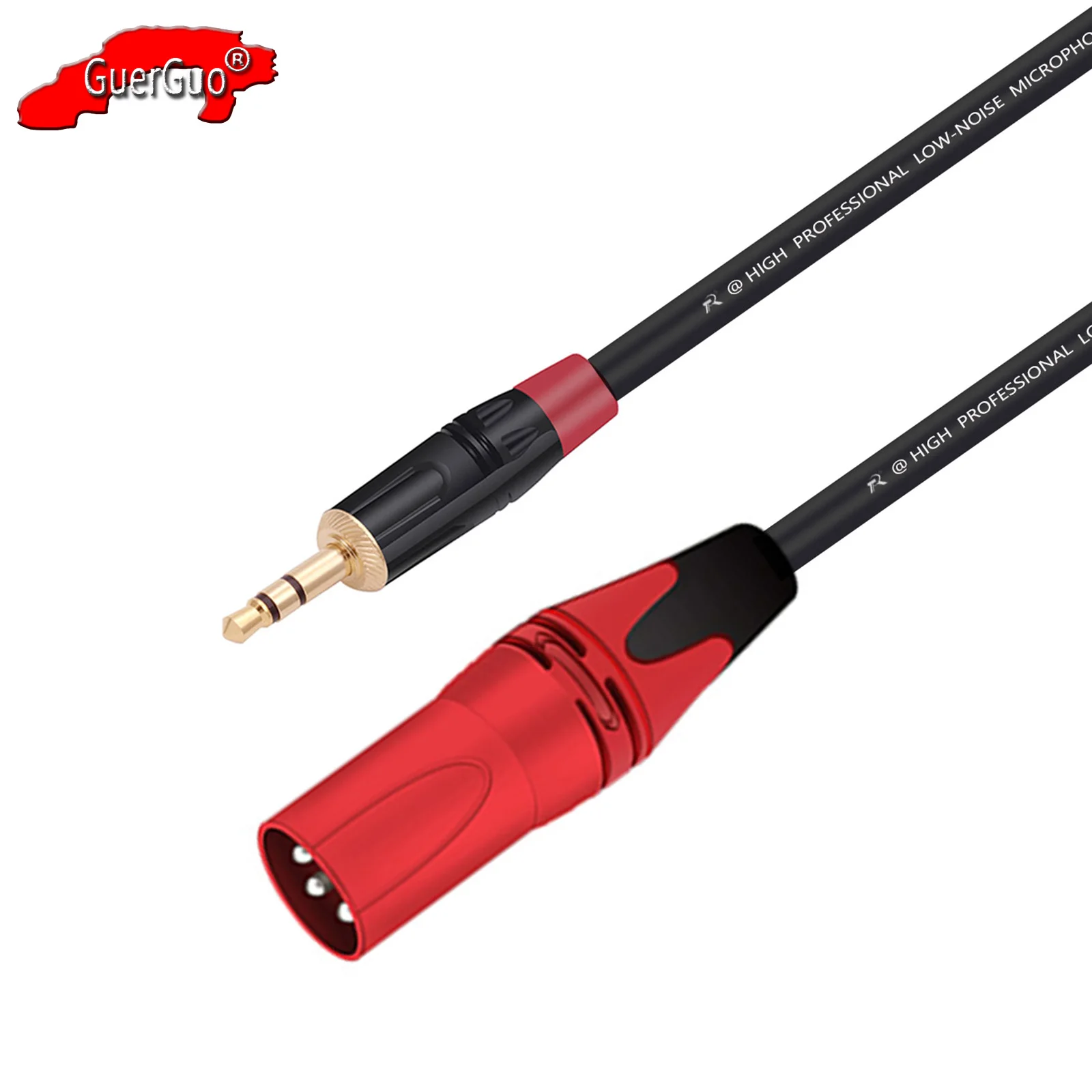 XLR 3Pin to 3.5mm Aux Audio Extension Cable,1/8'' Mini Stereo Jack to XLR Male/Female MIC Converter Cord for PC Phones Amplifier