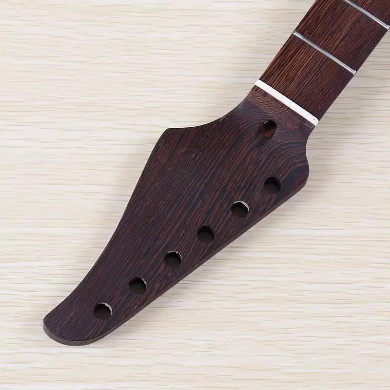 

Wenge Leaf Handle Neck | SR Headstock 24-fret, 5.6 Wide Electric Guitar DIY Assembly Accessories