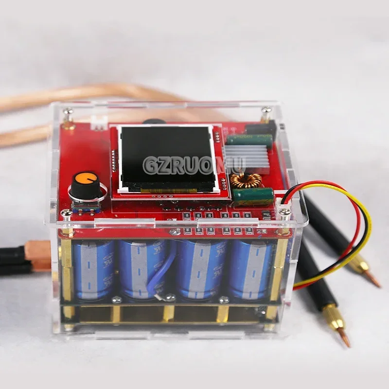 Energy Storage Capacitor Spot Welder Controller Portable Spot Welder Kit Semi-automatic Welding Tool 0.25mm 18650 Battery