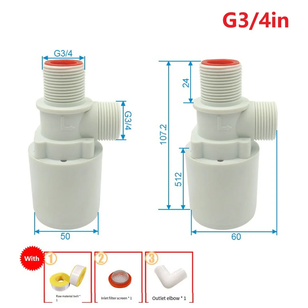 Aquaculture Water System G1 2 Inch Tower Tank Valve Residential And Commercial Use Versatile Installation Options