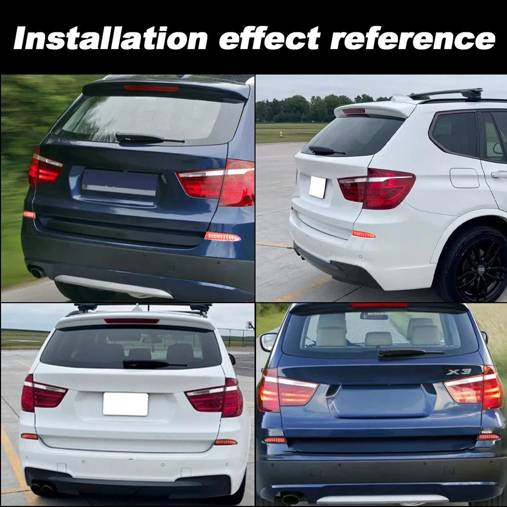 Led Rear Bumper Reflector 63147217315,63147217316 For BMW F25 X3 Pre-LCI 2010-2014 LCI 15-2017 Car Tail Brake Stop Signal Lights