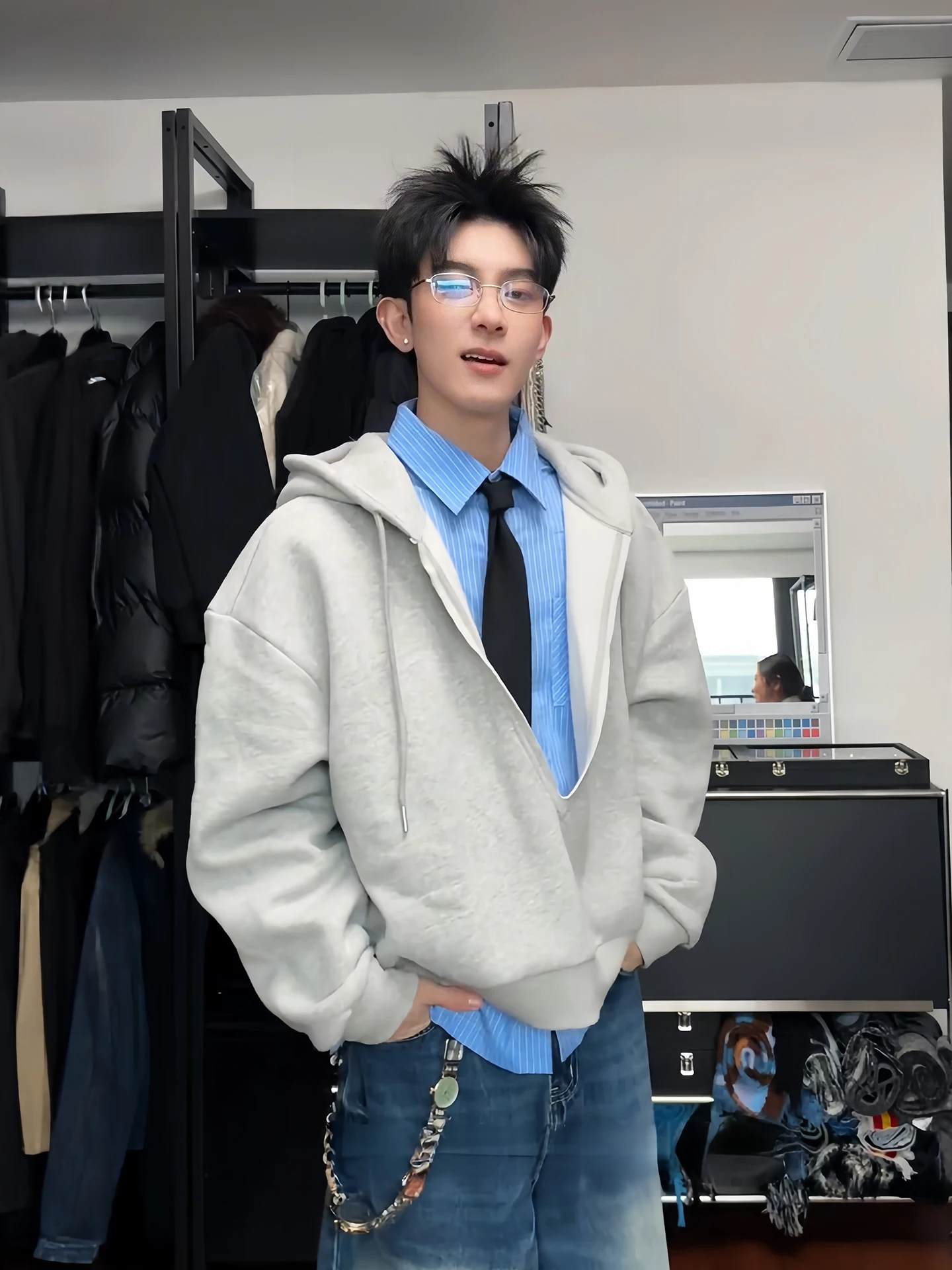 

Мужская повседневная весенняя куртка-худи в американском университетском стиле, теплая, с длинными рукавами, стандартный крой