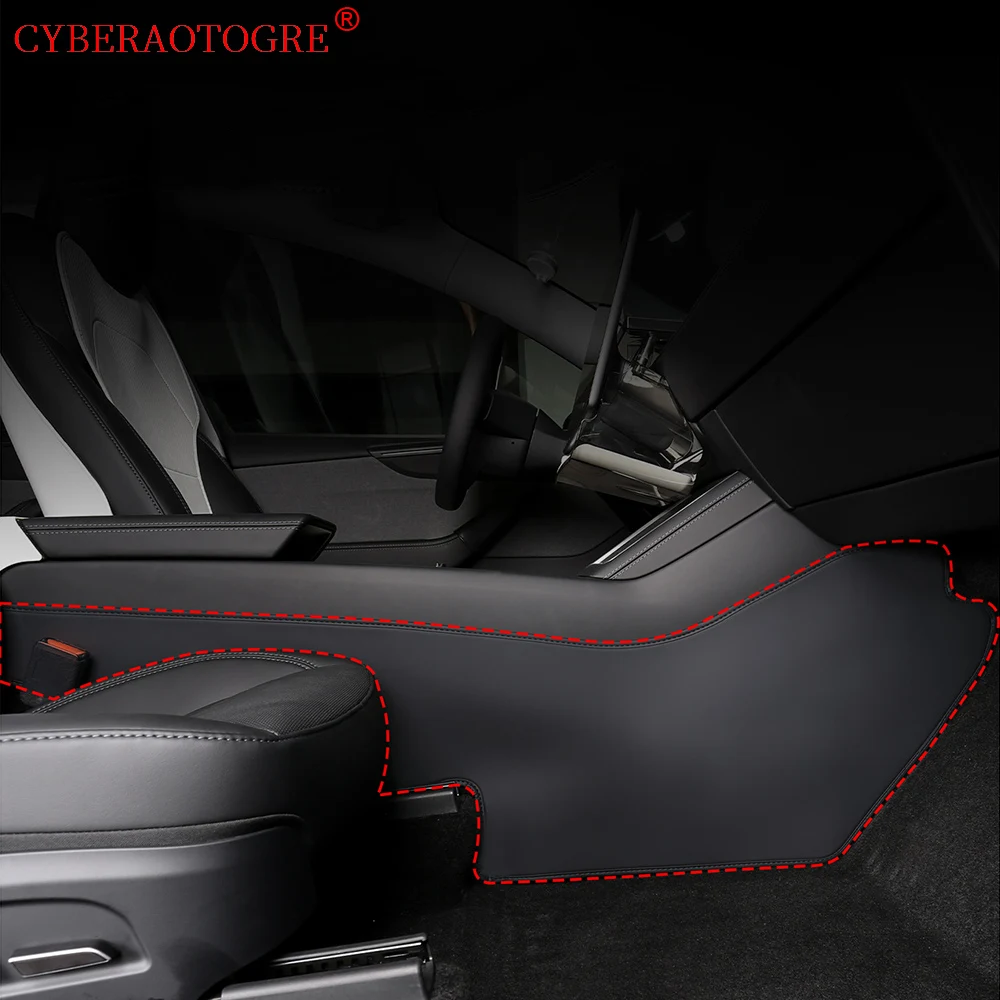 

Для Tesla Model Y Juniper 2025, центральная консоль, две боковые панели, защита от ударов, кожаная защита от грязи, защита от ударов