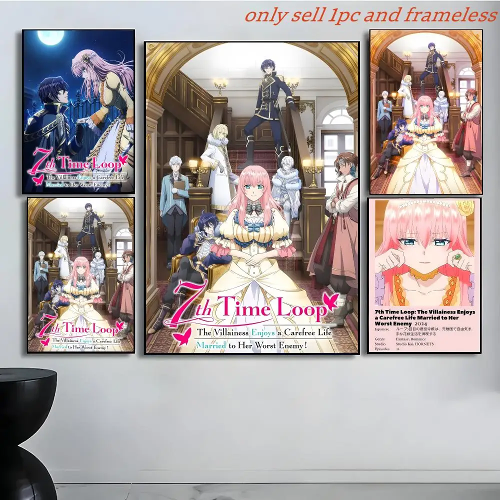 Comic Light novel 7-7th Time Loop 2 Poster Poster painting with prints Home bedroom living room decoration gift
