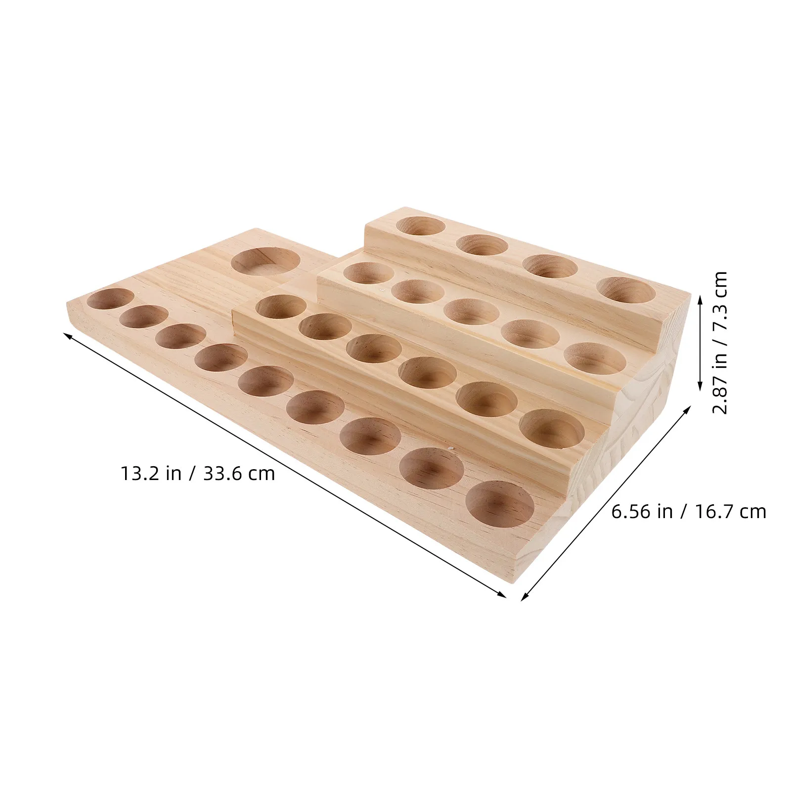 4-Tier Essential Oil Rack Wooden Display Stand for Aromatherapy Oil Holders Space Saving Solid Wood Countertop Organizer Kitchen view 6